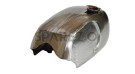 New Norton Commando Roadster Raw Steel Petrol Tank + Petrol Tank Cap & Taps - SPAREZO