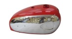 New BSA A7 A10 Super Rocket Red Painted Chromed Gas Fuel Petrol Tank - SPAREZO