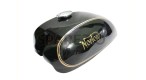 Norton Commando 750 850 Interstate Black Steel Fuel Gas Tank + Cap - SPAREZO