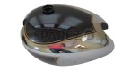 New Matchless AJS Twin G9 G12 Black Painted Chrome Gas Fuel Tank - SPAREZO