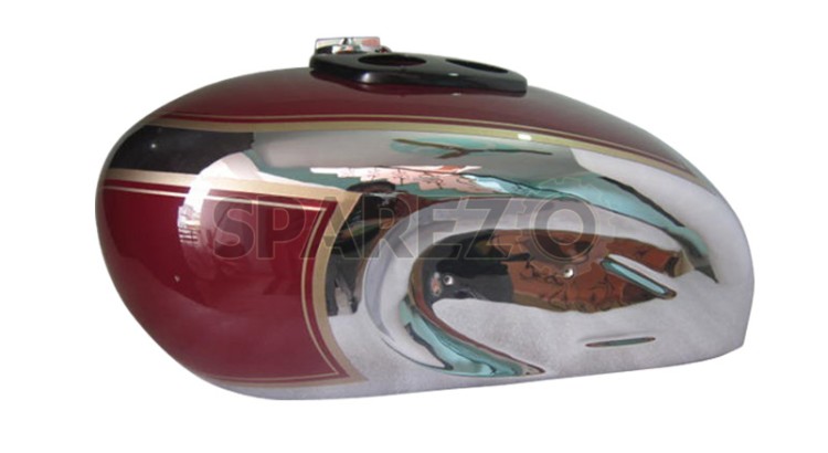 New Triumph T90 5T Speed Twin Chrome And Painted Gas Fuel Petrol Tank 1948 & Cap - SPAREZO