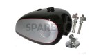 New BSA Goldstar A7 A10 Black Silver 4 Gal Petrol Fuel Tank + Taps + Cap - SPAREZO