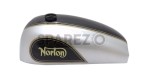 Norton Dominator Model 88 99 Wideline Black & Silver Painted Petrol Tank Vintage - SPAREZO