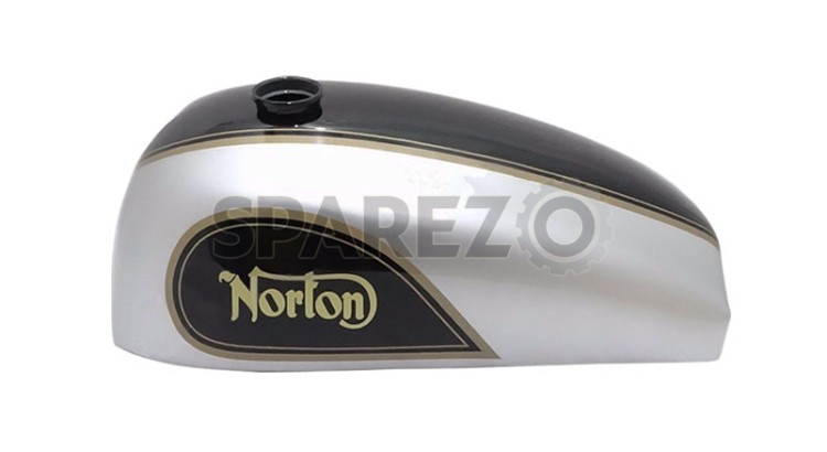 Norton Dominator Model 88 99 Wideline Black & Silver Painted Petrol Tank Vintage - SPAREZO