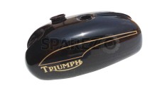 Black Painted Petrol Fuel Tank For Triumph 250CC Motorcycles - SPAREZO