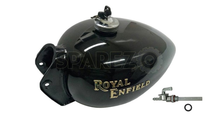 New Royal Enfield Gas Fuel Tank NOS Black 801307 - SPAREZO