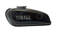 Yamaha RX100 RX125 Black Petrol Fuel Gas Tank With Chrome LID Cap & Tap