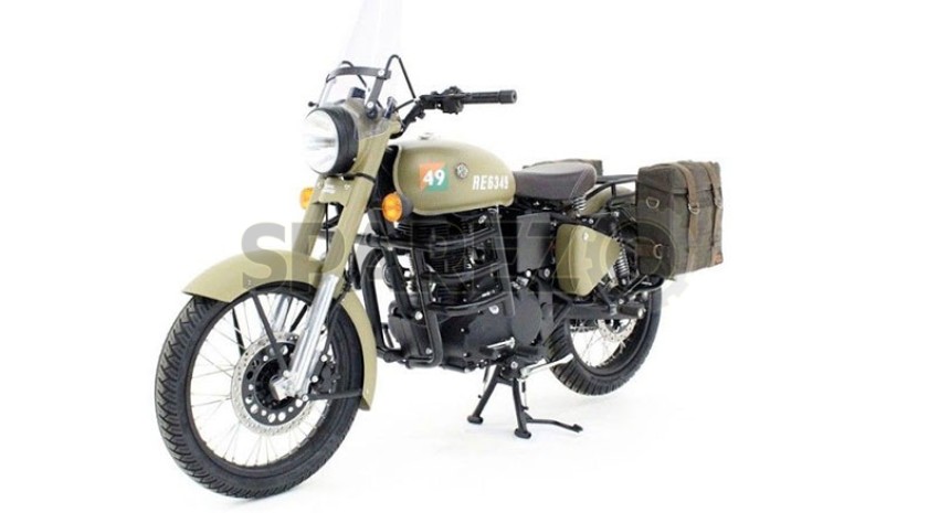 Royal Enfield Classic 350cc 500cc Military Pannier Pair Set Olive