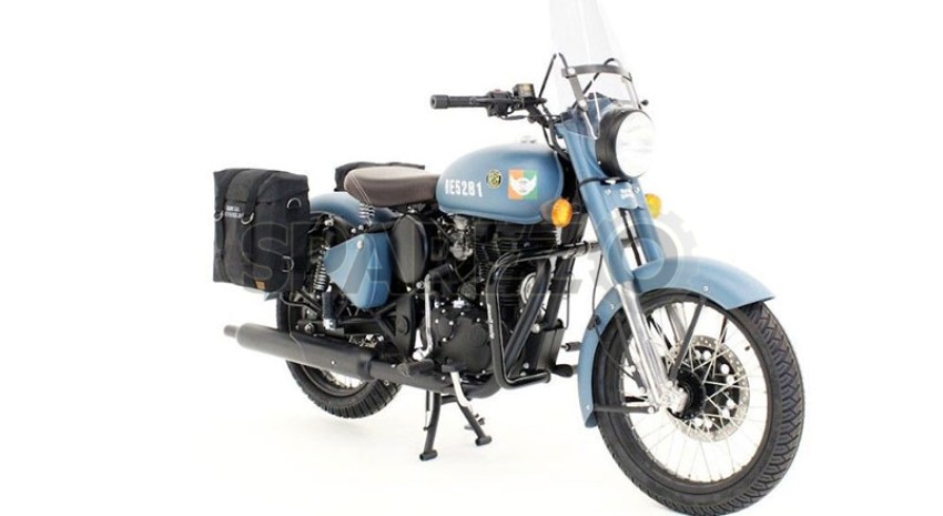 Royal Enfield Classic 350cc & 500cc RH Military Pannier with Fitting Frame Black 