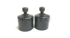 Royal Enfield Handle Bar End Weights Black - SPAREZO