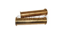 Vintage Classic Brass Handlebar Grips With RE Logo