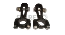 Girder Fork 7/8" Handlebar Clamps Black For New Royal Enfield J J2 G G1 G2 - SPAREZO