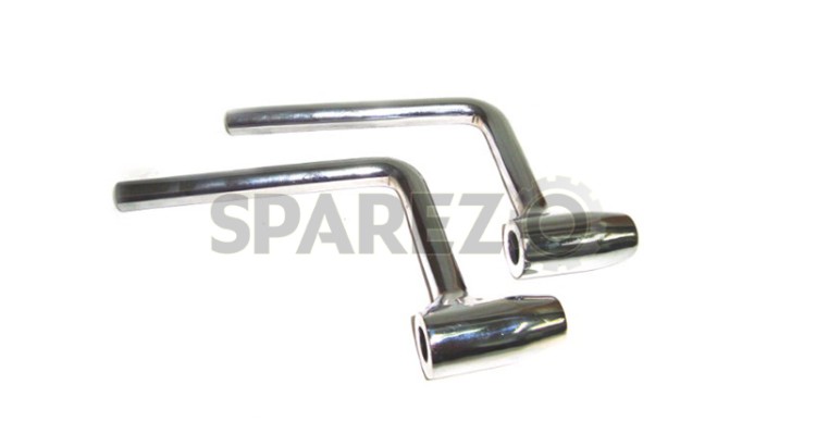 Royal Enfield Chrome Footrest Support Kit - SPAREZO