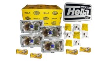 4 Pcs Hella Comet 450 Spotlight 12v H3 White