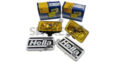 Hella Comet 450 Yellow 12v H3 Driving Spotlight Fog Lamp For Jeep, Suv - SPAREZO