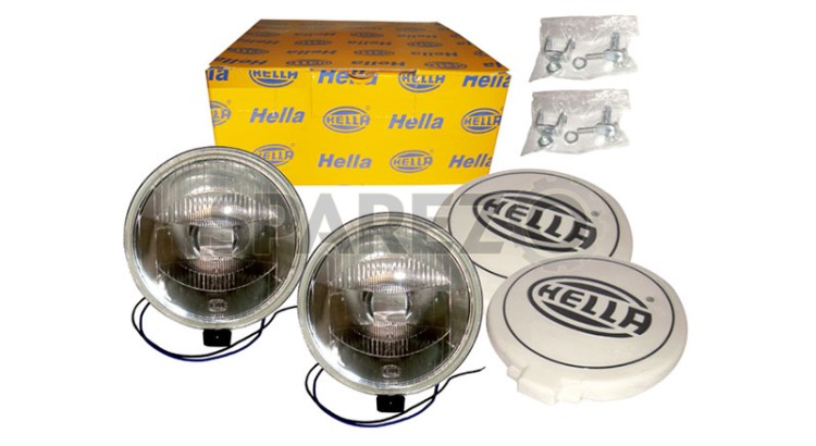 Pair Of Hella Comet 500 12v H3 White Driving Lamp For Jeep, Trucks, 4x4 - SPAREZO