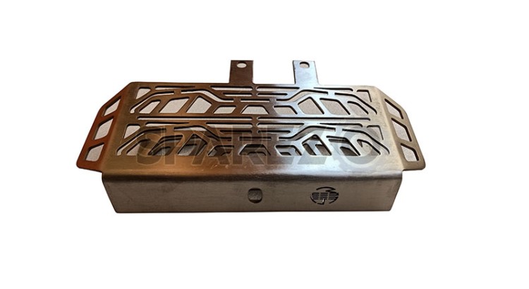 Royal Enfield Himalayan BS4 Design D1 Radiator Guard Stainless Steel - SPAREZO