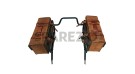 Royal Enfield Himalayan Pannier Rails and Leather Bags Pair Brown Tan - SPAREZO