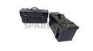 Royal Enfield Himalayan Pannier Rails and Leather Bags Pair Black - SPAREZO