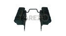 Royal Enfield Himalayan Pannier Rails and Leather Bags Pair Black - SPAREZO