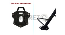 Royal Enfield Himalayan 411 Side Stand Base Extender Black  - SPAREZO