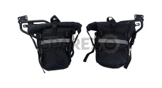 Royal Enfield Himalayan 411cc Top Frame Canvas Luggage Bags Pair Black - SPAREZO