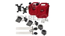 Royal Enfield Himalayan 411cc BS6 Red Color LH and RH Jerry Can Pair With Mount - SPAREZO