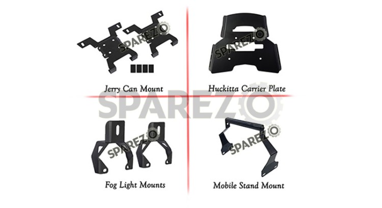 Royal Enfield Himalayan BS6 Accessories Combo 4 Pcs - SPAREZO