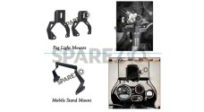 Royal Enfield Himalayan BS6 Fog Light Mounts and Mobile Stand Mount Accessories - SPAREZO