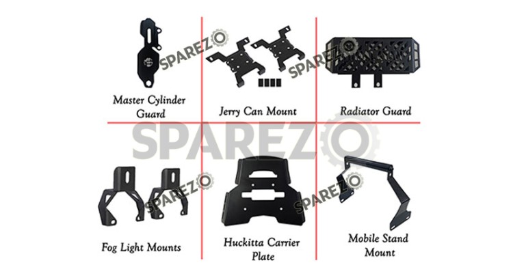 Royal Enfield Himalayan BS6 6Pcs Accessories Combo - SPAREZO