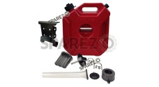 Royal Enfield Himalayan 411cc BS4 Red Color RH Side Jerry Can With Mount - SPAREZO