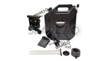 Royal Enfield Himalayan 411cc BS4 Black Color LH Side Jerry Can With Mount - SPAREZO