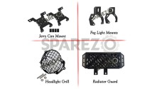 Royal Enfield Himalayan BS6 Jerry Mount Fog Mount Radiator Guard and Light Grill