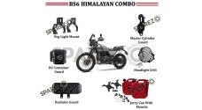 Royal Enfield Red Jerry Can Pair Combo of 6 PCS For Himalayan 411cc BS6 - SPAREZO