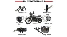 Royal Enfield Black Jerry Can Pair Combo of 6 PCS For Himalayan 411cc BS6