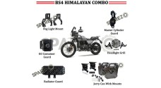 Royal Enfield Black Jerry Can Pair Combo of 6 PCS For Himalayan 411cc BS4 - SPAREZO