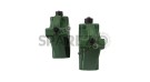 Royal Enfield Himalayan 411 cc BS6 LH-RH Jerry Can Pair With Mount Green Color - SPAREZO