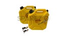 Royal Enfield Himalayan 411 BS6 LH-RH Jerry Can Pair With Mount Yellow Color - SPAREZO