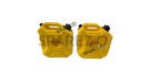 Royal Enfield Himalayan 411 BS4 LH-RH Jerry Can Pair With Mount Yellow Color - SPAREZO