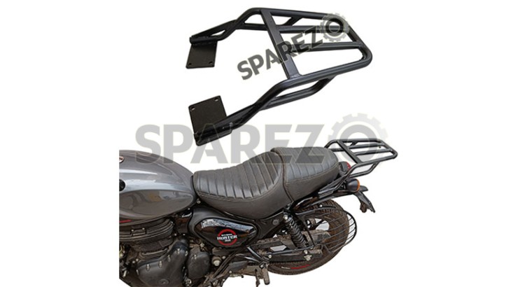 Royal Enfield Hunter 350 Rear Luggage Rack Assembly Black Color - SPAREZO