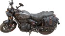 Royal Enfield Hunter 350 Pannier Luggage Bags Brown And Mounting 2022-23 - SPAREZO