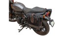 Royal Enfield Hunter 350 Pannier Luggage Bags Brown And Mounting 2022-23 - SPAREZO