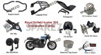 Royal Enfield Hunter 350 Accessory 10 pcs Combo - SPAREZO