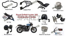 Royal Enfield Hunter 350 Accessory 10 pcs Combo - SPAREZO
