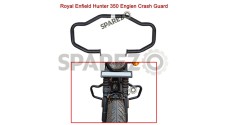 Royal Enfield Hunter 350 Engine Crash Guard Assembly Black