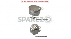 Royal Enfield Hunter 350 Oil Container Guard and Reservoir Cap Silver