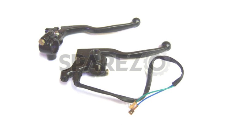 Genuine Bullet Minda Brake And Clutch Lever Assly Black - SPAREZO