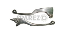 New Royal Enfield Customized Silver Disc Brake And Clutch Lever - SPAREZO