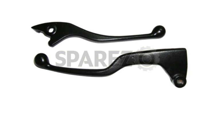 Royal Enfield Clutch & Disc Brake Lever Special Customized Black Powder Coated - SPAREZO