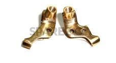 Brass Front Brake Lever & Clutch Lever Bracket - SPAREZO